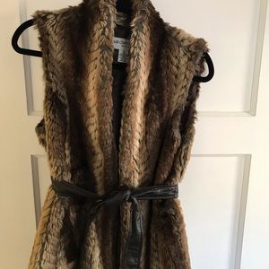 Faux fur vest